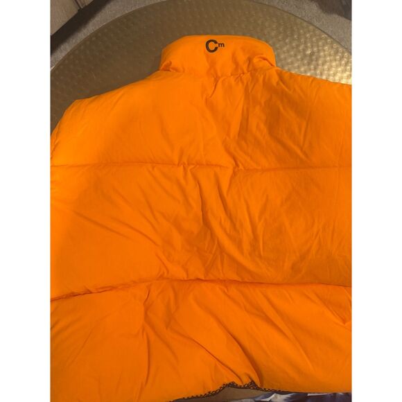 Mens Connor McKnight Orange Reversible Down Puffer Jacket sz L - Picture 3 of 7